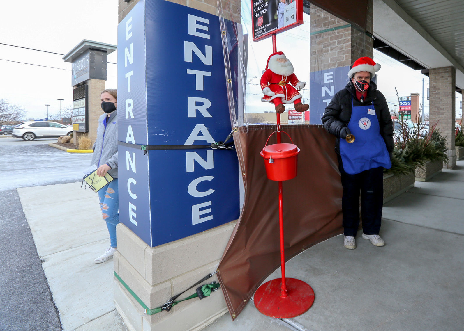 Kevin Feldman, Director of Development for The Salvation Army ringing bell